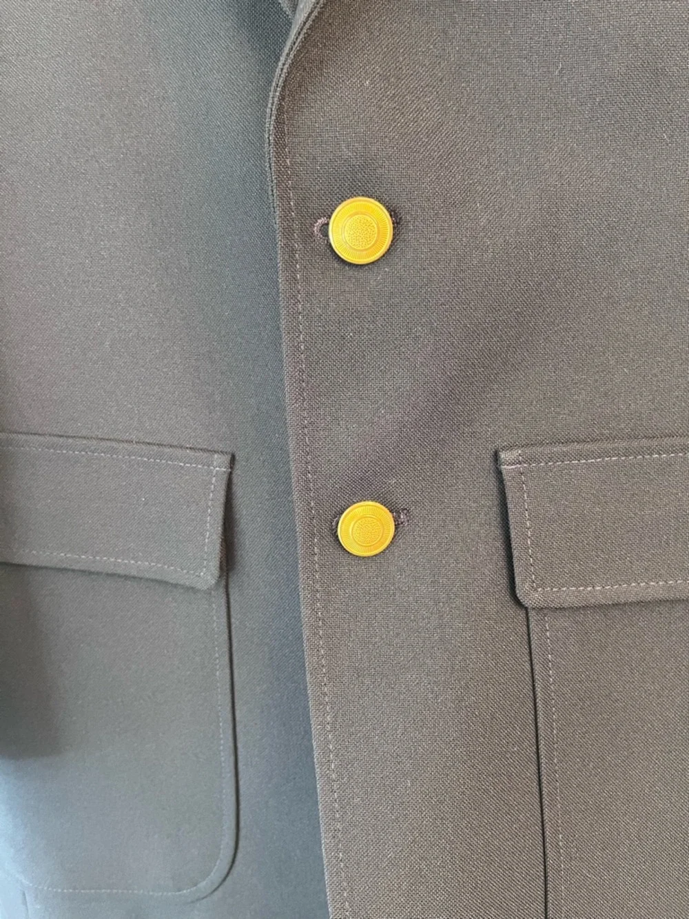 Navy Sport Coat Blazer with Gold Buttons